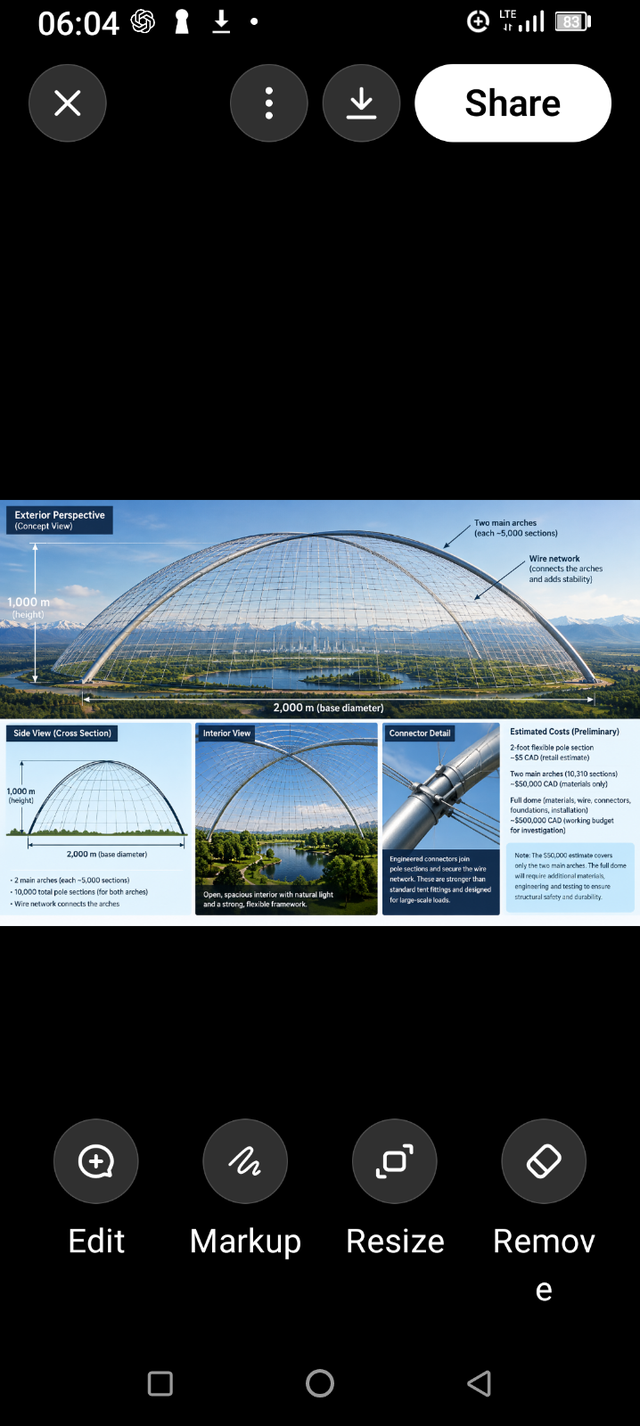 Who wants to build a 1 km dome
