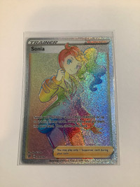 Pokemon HYPER SECRET ULTRA RARE Sonia Trainer Card Mint cond