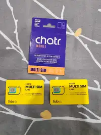 Fido and Chatr SIM cards