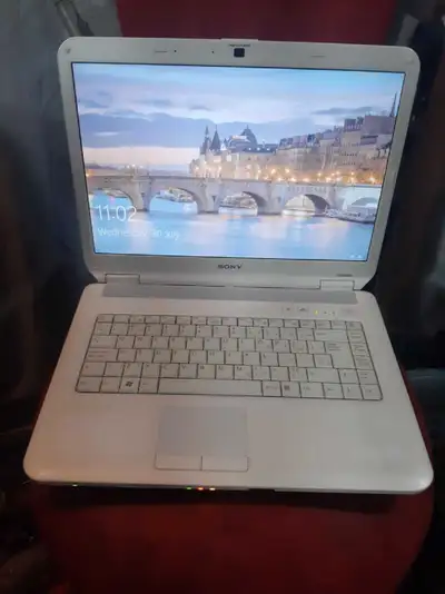 White Sony VAIO Laptop, View more