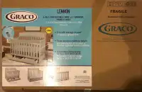 BNIB Graco 4-in-1 Convertible Crib with Drawers (Lennon) - Grey