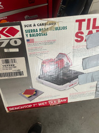 Wet tile saw 