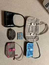 Variety of purses and bags 