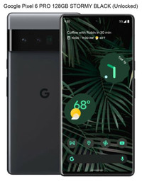Google Pixel 6 PRO 128GB UNLOCKED android smartphone phone