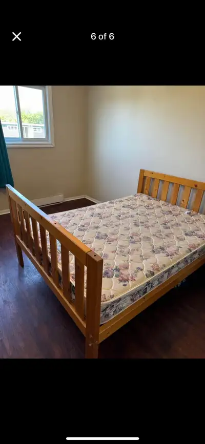 Double size Bed Frane and Mattress in mint condition, View more