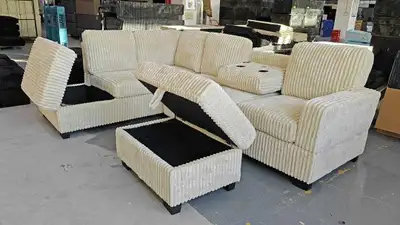 Corduroy Sectional, View more