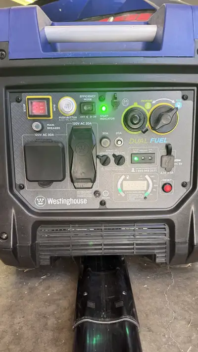 I'm selling my used Westinghouse iGen4500DF dual fuel inverter generator, a reliable power source wi...