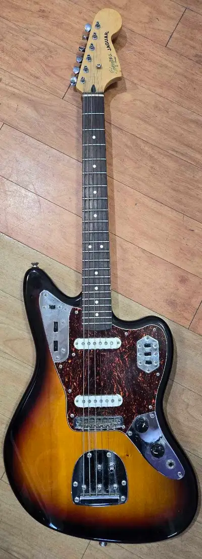 Squier Jaguar guitar, View more