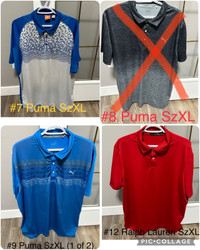 Men’s Golfshirt closet clean out SzXL/XXL  $10/each or $120/16