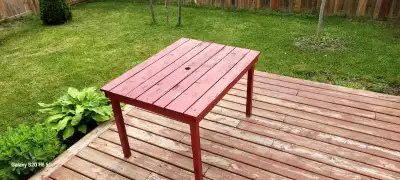 Solid wood (Cedar) patio table