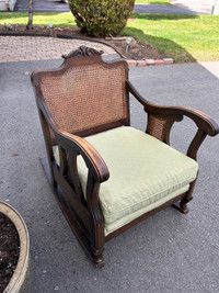 Antique Cane  Rocking Chair