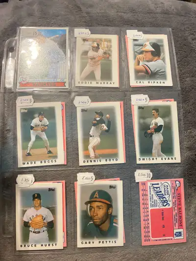 1986 Topps Baseball and 1987 O Pee Chee Hockey Mini cards, View more