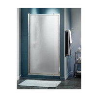 Maax Pivolok Pivot Shower Door Chrome Privacy Glass - 64 1/2-in