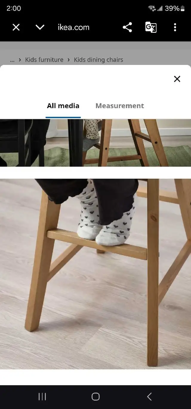 IKEA INGOLF Junior Chair white  in Feeding & High Chairs in City of Toronto - Image 4