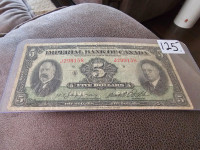 1934 Imperial bank of canada 5$ bill only 125$ text 2264489639