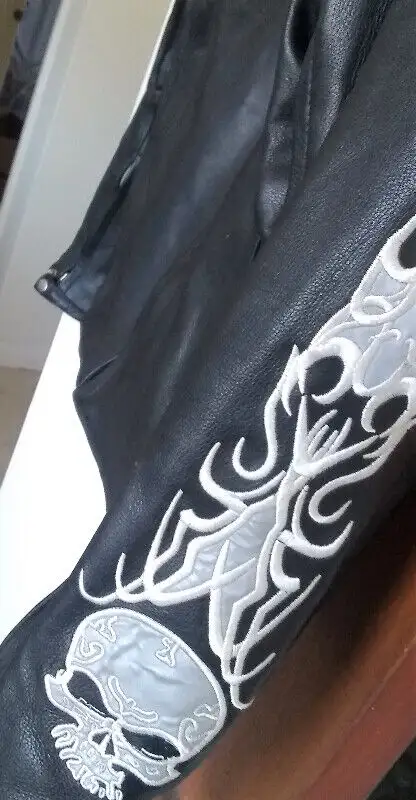 Leather Motorcycle Jacket - Men's L in Other in Chatham-Kent - Image 5
