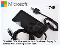 Microsoft Surface 1749 Pro 3 4 5 Docking Station AC Adapter