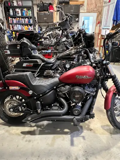 2019 Street Bob. Saddleman seat. 14150kms $16,800 OBO! 306-461-3099