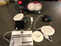 Two 4” smart recessed lights - lighting kit for ceiling