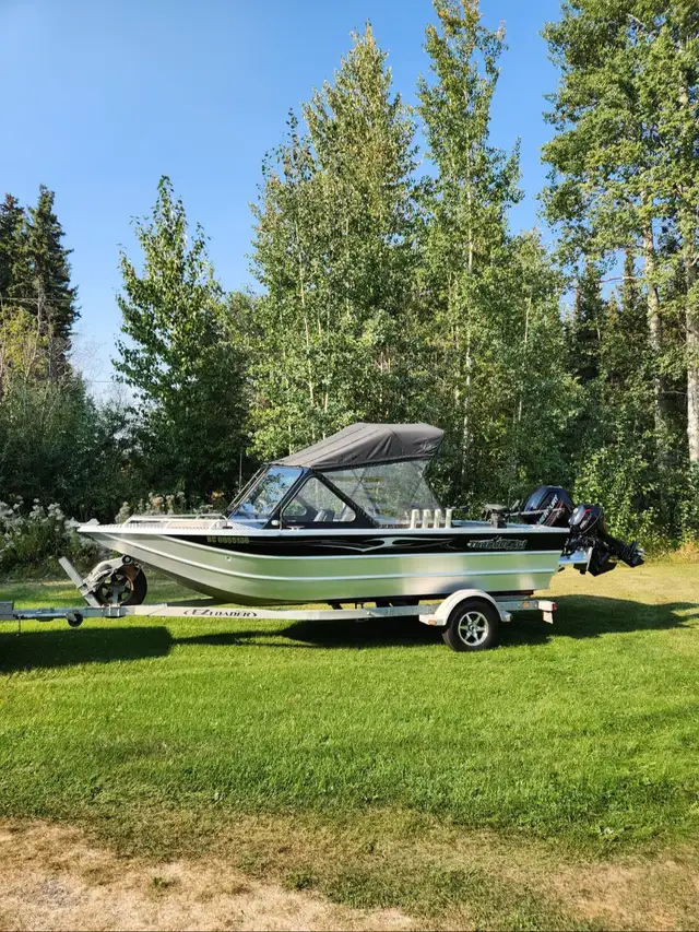 2015 Thunder Jet Hawk 185 in Powerboats & Motorboats in Prince George - Image 2