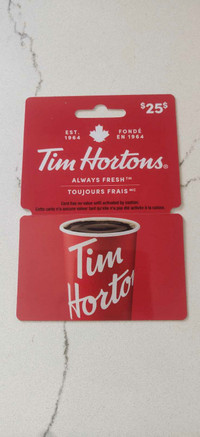 Tim Hortons gift card