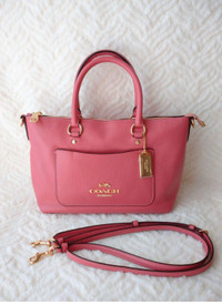 Coach Pink Pebbled Leather Bag - Like New