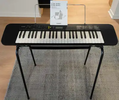 Casio CTK-245 49-key portable keyboard with stand, View more