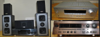 Kenwood/2-Yamaha Surround Receivers/5-Piece 100W Speaker System!