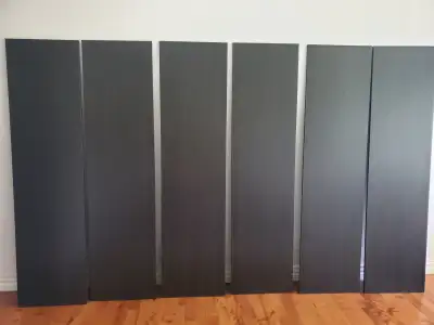 Ikea FORSAND Doors, Black / Portes Ikea FORSAND, noires, View more