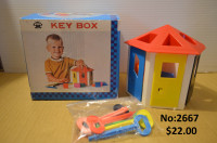Jeu éducatif Key Box vintage pour enfants