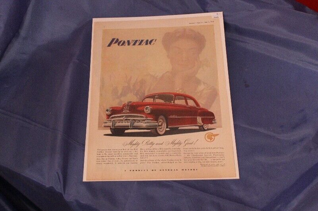 1949 Pontiac Original Ad in Arts & Collectibles in Calgary
