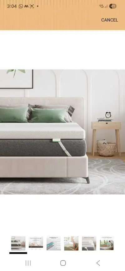 Memory foam Mattress Topper Queen, View more