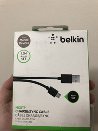 Belkin micro USB charge and sync cable
