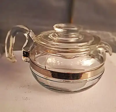 Pot Cafetière 6 tasses PYREX Vintage Pyrex Glass Stove Top Coffee Pot 6 Cup Carafe Flameware Pot Caf...