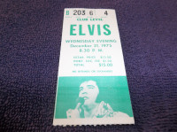 ELVIS PRESLEY CONCERT TICKET