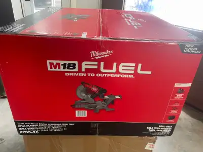 Milwaukee 18v  7 1-4” dual bevel sliding compound mitre saw, View more