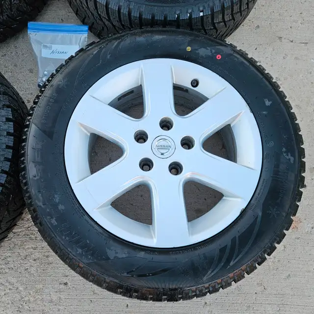 215/60R16 Certified Wintertrek Tires on Nissan Aluminum Wheels in Tires & Rims in Regina - Image 4