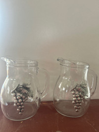 Matching Italian 0.5L Decanters with Silver Emblem