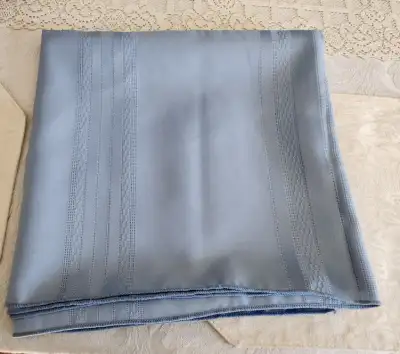 52" Square Tablecloth - Steel Blue - NEVER USED, View more