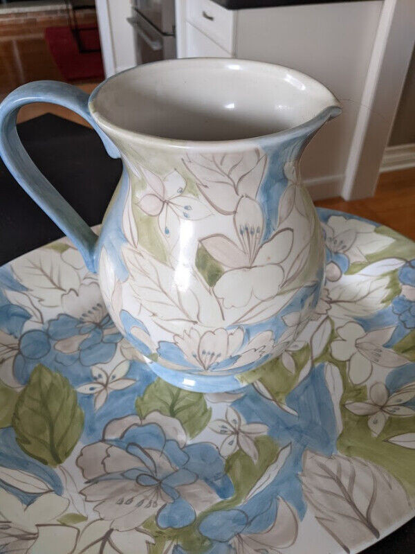 A Ceramic Pitcher And Matching Platter-BRAND NEW in Kitchen & Dining Wares in St. Catharines - Image 4
