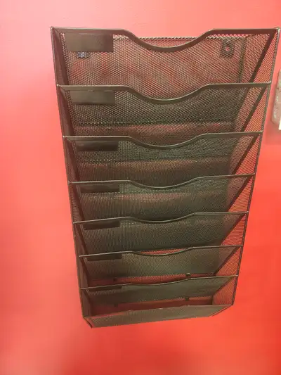 Wall-Mounted Metal File Organizer – 6 Tier (Office / Home), View more