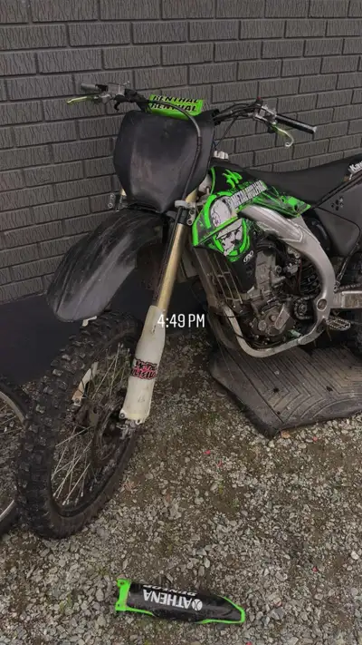 2008 Kawasaki KX450F – $2,500 OBO Good motor, runs and rides. Missing rear fender and needs levers,...