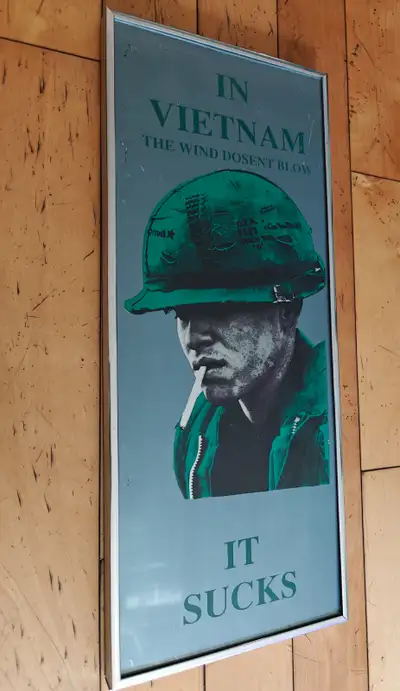 Vintage 20.5x8 inch Full Metal Jacket mirror wall art, View more