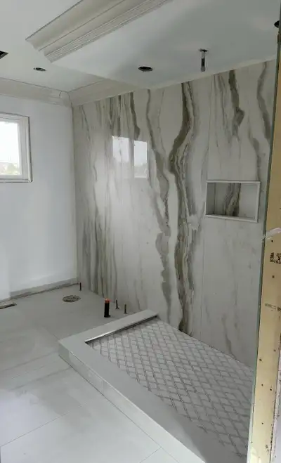 Years of experience in both residential and commercial. - Kitchens, backsplashes, bathrooms, basemen...