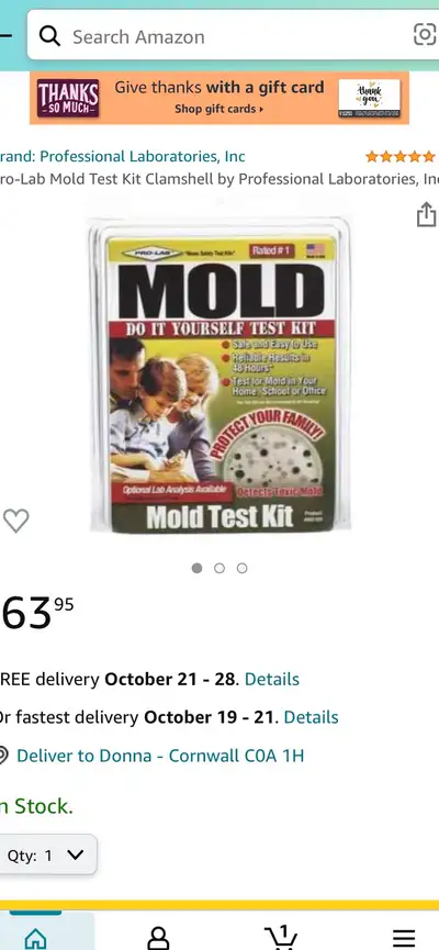 Mold test kit , View more