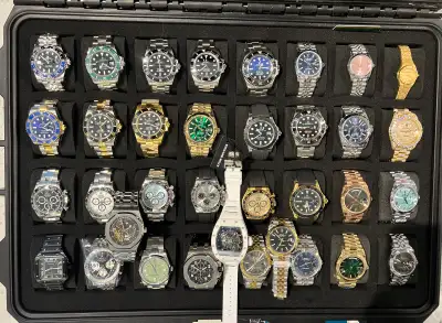rolex omega Patek Braitling Panerai IWC audemars, View more