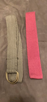 Cloth belt and cloth tie