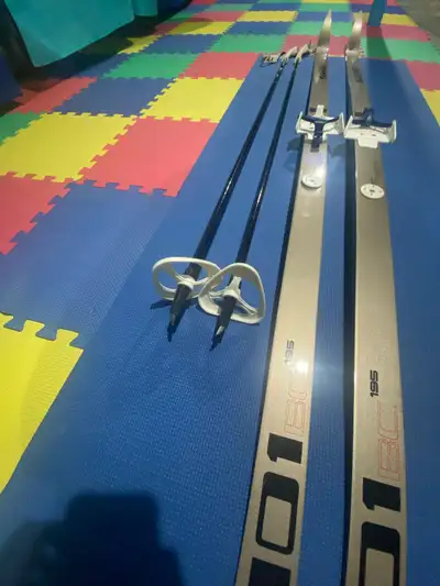 cross country skis & poles , View more