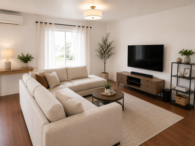 Magnifique 4 ½ situé au 3e étage Intérieur * Superficie de 950 pi² * Aire ouverte lumineuse avec gra...