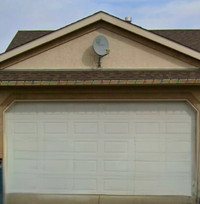 White insulated Garage door 16x8